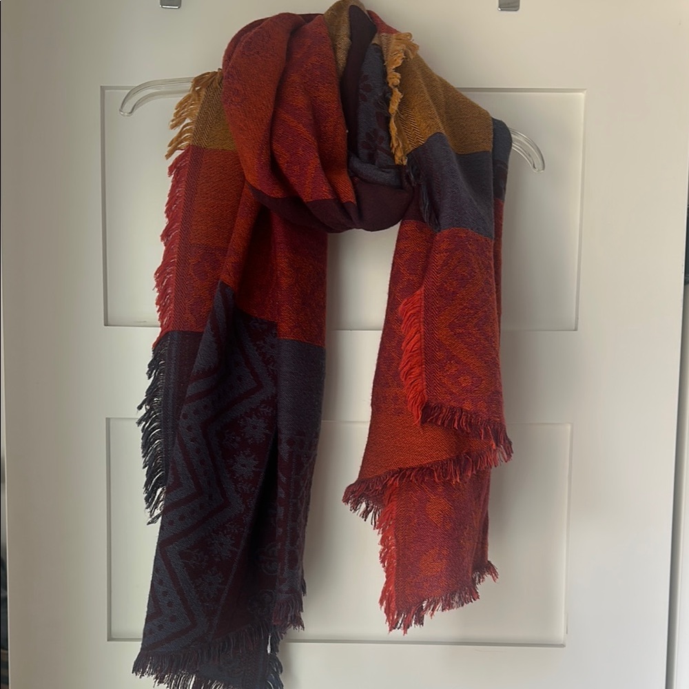 American Eagle Colorful Patchwork Scarf‎